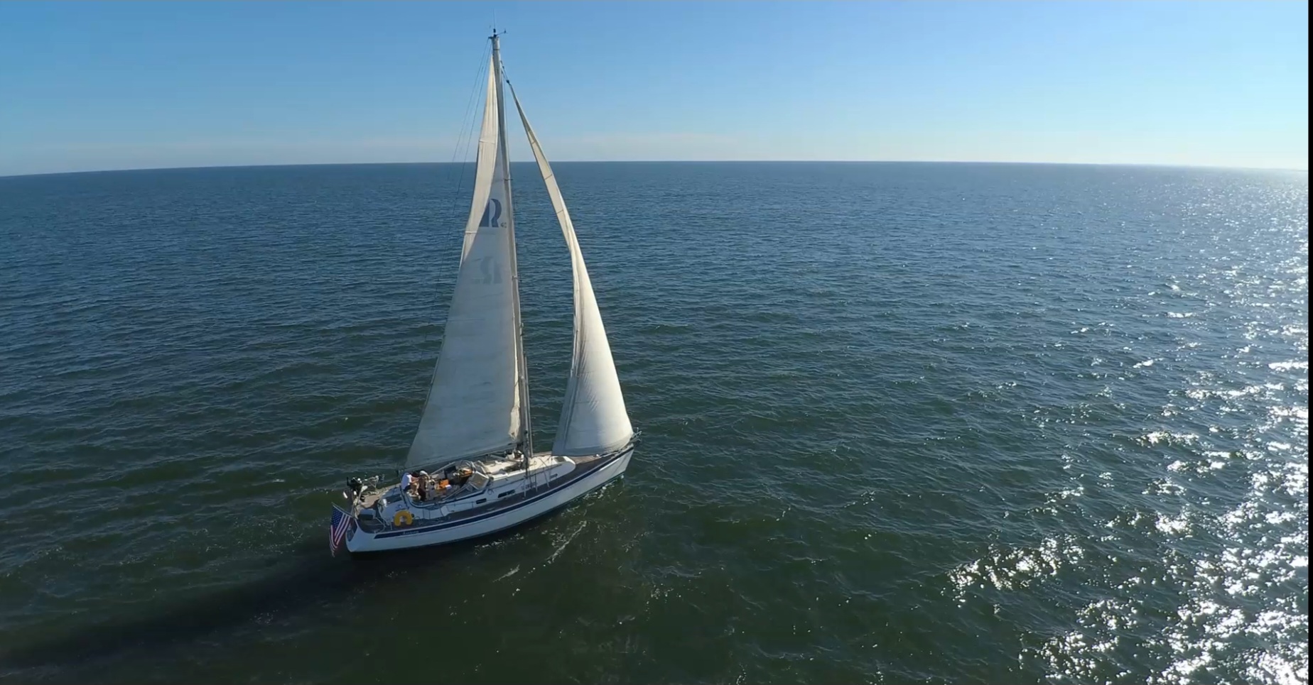 Guests enjoying a private sailing charter on the Hudson River